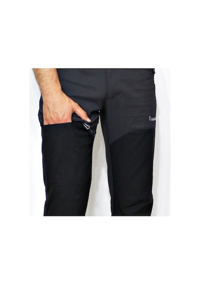 Mudwill Alpin Likralı Erkek Outdoor Pantolon Gri-Siyah