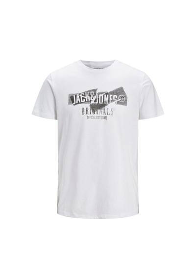 Jack & Jones Erkek Baskılı Bisiklet Yaka T-Shirt 63412205944 Ekru-Ekru Jack & Jones Erkek Baskılı Bisiklet Yaka T-Shirt 63412205944 Ekru-Ekru