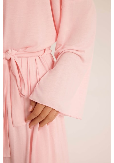Mai Studios Co. Raina Pembe Kimono Basic Üçlü Takım Pembe