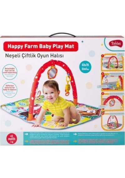 Babies Neşeli Çiftlik Aynalı Bebek Oyun Halısı - Anne & Bebek