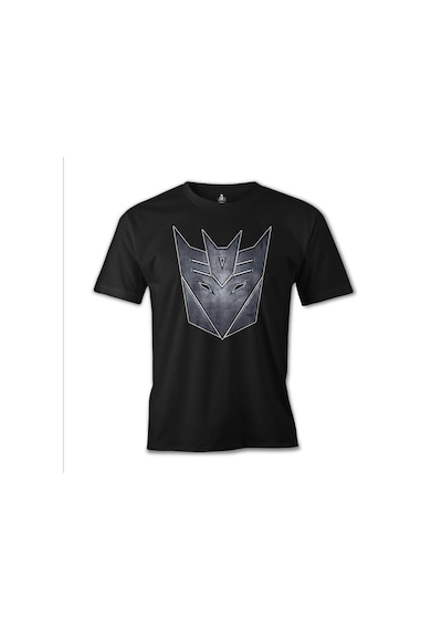 Transformers Logo 2 Baskılı Siyah Erkek Tshirt 001