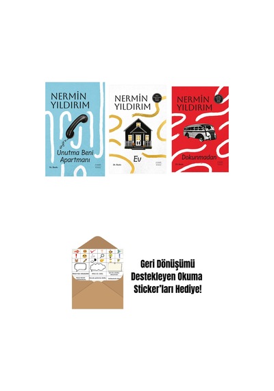 Unutma Beni Apartmanı Ciltli + Ev Ciltli + Dokunmadan Ciltli + Okuma Sticker'ları