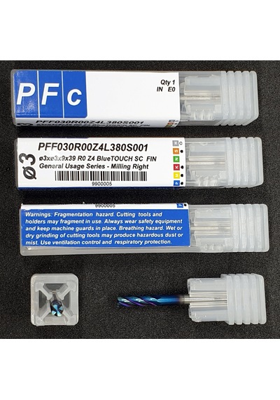 Çap3 Mm Düz Karbür Parmak Freze Elmas Çakı Pff030R00Z4L380S001