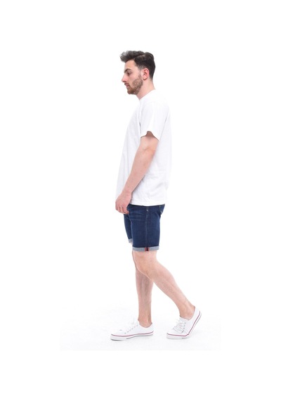 Cedy Denim Erkek Kot Şort Slim Fit Jean Şort - C342 Lacivert