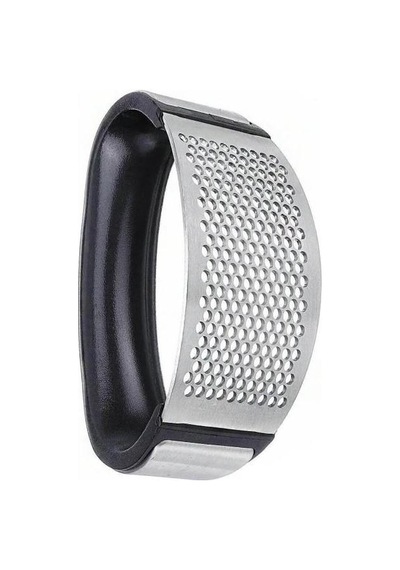 Zhlhome Ergonomik Tutma Saplı Çelik Sarımsak Ezici Siyah