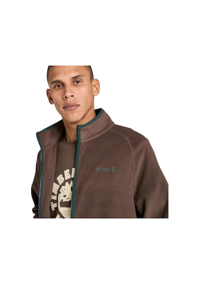 Timberland Polartec 100 Full Zip Fleece Erkek Ceket-33865 Koyu Kahverengi