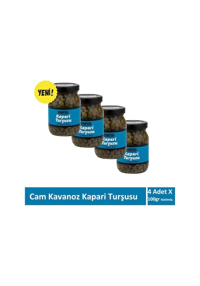 Kapari Turşusu 4 Kavanoz X 100 Gr Süzülmüş Ağırlık 49882994
