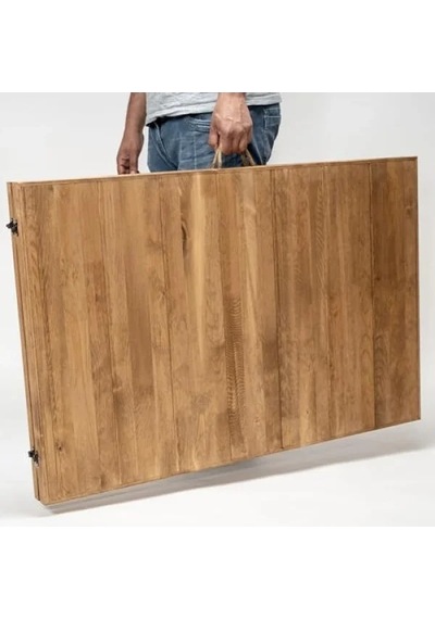 Çok Amaçlı Katlanır Ahşap Masa - 75x228 Cm Abanoz - Beyaz Çok Amaçlı Katlanır Ahşap Masa - 75x228 Cm Abanoz - Beyaz