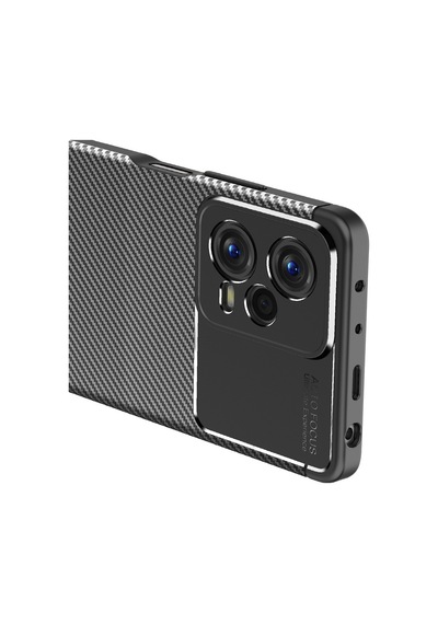 Xiaomi Uyumlu Redmi Note 12 5g Kılıf Zore Karbon Görünümlü Negro Silikon Kapak