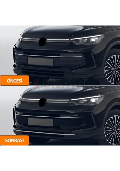 S-dizayn Vw Tiguan 3 Krom Ön Tampon Alt Çıtası 2024 Üzeri A+ Kali