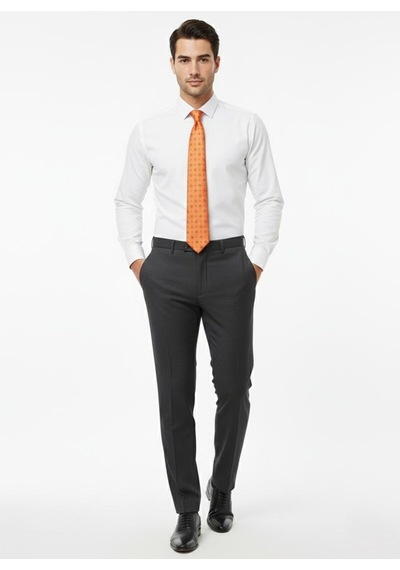 Presto Erkek Slimfit Armürlü Pantolon Siyah 3181-001 Siyah