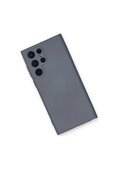 Samsung Uyumlu  Galaxy S23 Ultra Kılıf Nano İçi Kadife Silikon - Gri 0.2M-Çok Renkli