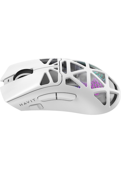 Gamenote Ms1042wb Tri-mode 24000 Dpı Rgb Kablosuz Oyuncu Mouse Beyaz