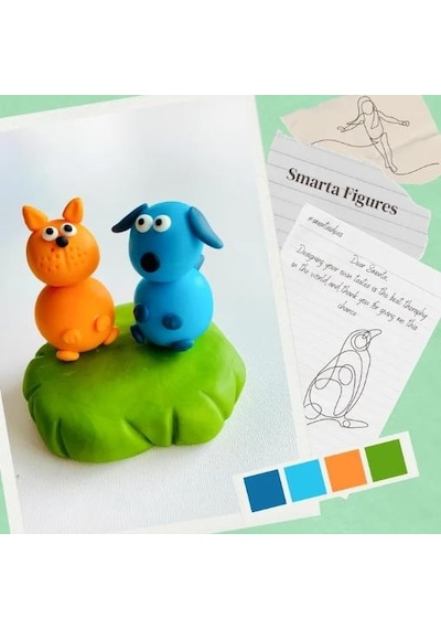 Smarta Kıds Havayla Kuruyan Modelleme Hamuru Neon Yeşil 70gr