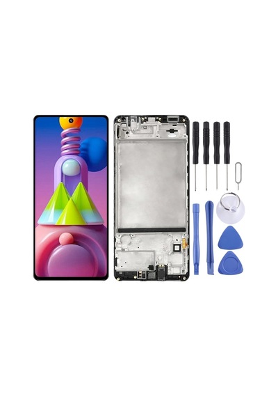 Cbtx Samsung Galaxy M51 Sm-m515 Sayısallaştırıcı Uyumlu Lcd Ekran Çerçeveli Tam Montaj