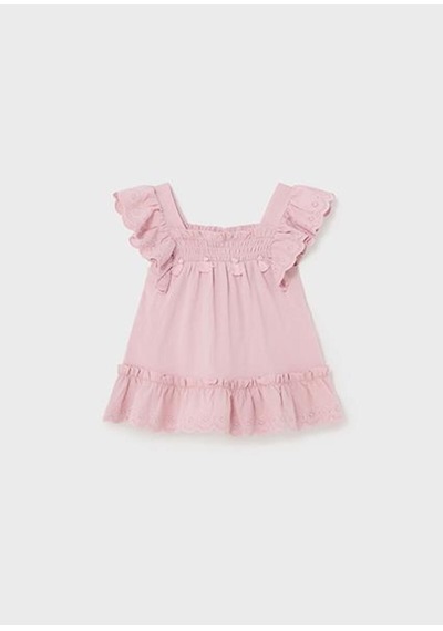 Kız Bebek Krem Bluz 01197-031 Pembe