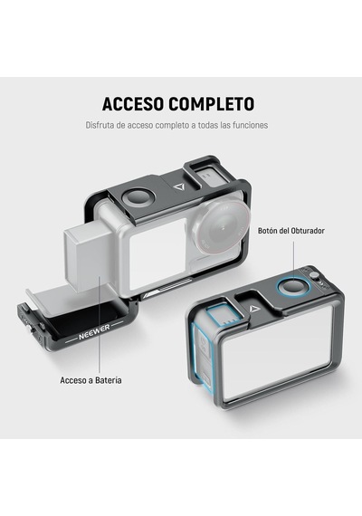 Neewer Ac014+ac034 Kafes Ve Yan Kol Kiti Djı Osmo Action 5 Pro/4/3 Uyumlu Siyah