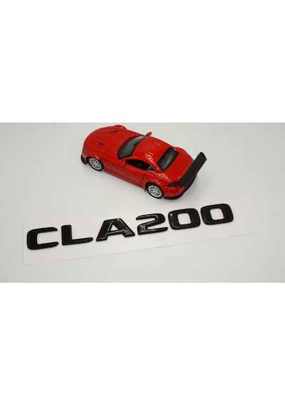 CLA 200 Bagaj Parlak Siyah ABS 3M 3D Yazı Logo