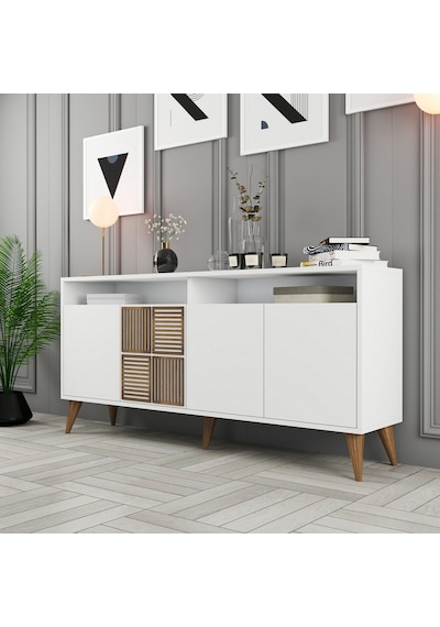 Milan 160cm Konsol - Beyaz / Beyaz Milan 160cm Konsol - Beyaz / Beyaz