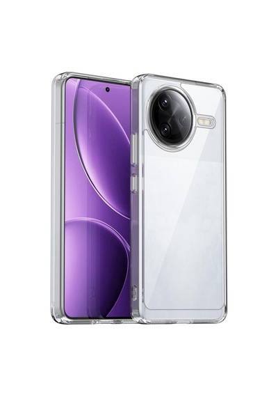 Caseonn Xiaomi Poco F7 Pro Kılıf Kamera Korumalı Darbe Emici Şeffaf Arka Kapak Tam Şeffaf