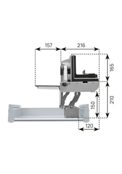 Ritter AES 62 SR H Raylı Sistem Çekmece İçi Elektrikli Gıda Dilimleyici