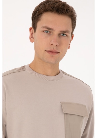 U.s. Polo Assn. Erkek Taş Sweatshirt 50316401-vr049 Tas