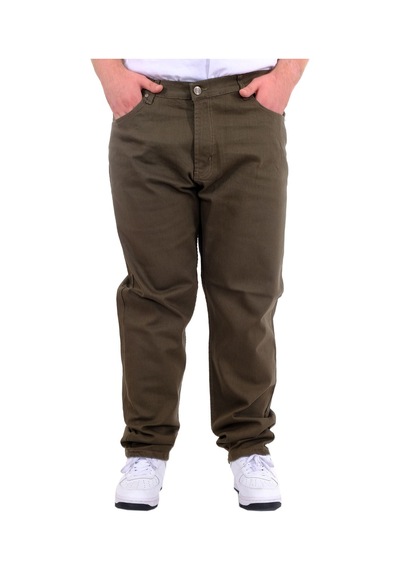 Mode Xl Büyük Beden Erkek Gabardin Pantolon 5 Cep Doğa Classic 22920 Haki Haki