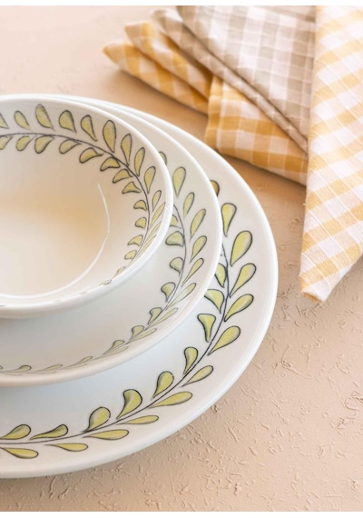 The Mia Olivos Yemek Tabağı 6lı Set 20 Cm Ovs0012 Çok Renkli