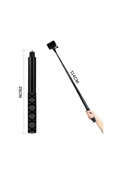 150cm Görünmez Selfie Çubuğu, Insta360 X3, X2, X4, X5, One Rs, Go 3, One X, Evo İle Uyumlu, 180 Gr Alüminyum Katlan Diğer
