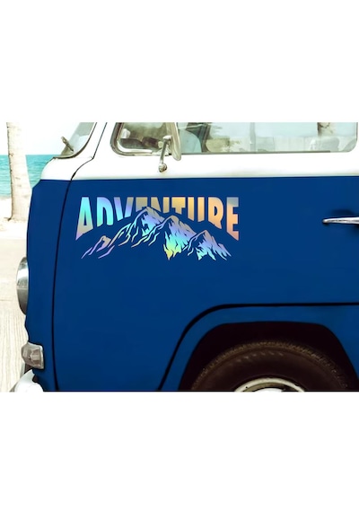 Macera Dağ Adventure Sticker - 4x4 Off Road Avcı Kamp Sticker - 00233 40X15 Cm