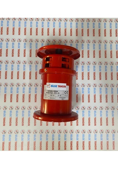 S1 Motorlu Siren 220v 110db Konvansiyonel Yangın Sistemine Uyumlu