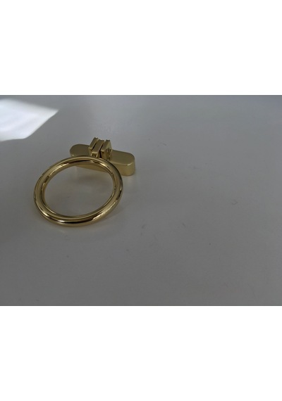 Mobtasarımaksesuar Çekmece Kulp, Furnipart, Parlak Altın Kulp, Halka Kulp