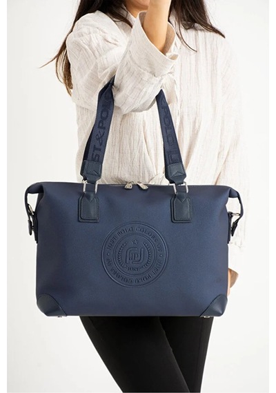 Just Polo Kadın Büyük Valiz Boy Ayarlanabilir Askılı Lüks El Ve Omuz Çantası Shopper Ebat: 33 X 40 Cm Lacivert 12640135
