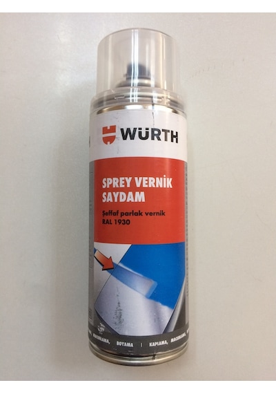 Würth 400 Ml Sprey Şeffaf Parlak Vernik Yüksek Kalite Germany