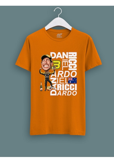 Fnbx Daniel Ricciardo Style T-shirt Turuncu