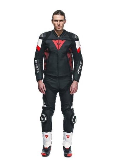 Dainese Avro 5 Blk Red Lava White Deri Mont Siyah Kırmızı