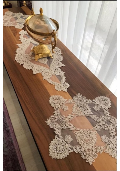 Salon Takımı 3 Parça Yemek Masası Örtüsü Sehpa Örtüsü Çok Renkli