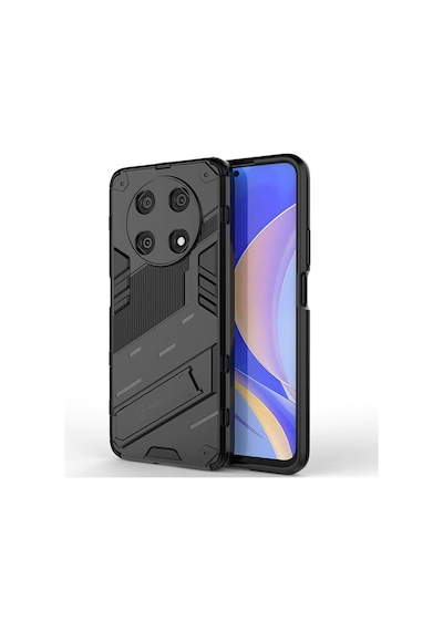 Microcase Huawei Nova Y90 Matrix Serisi Armor Standlı Kılıf-Siyah