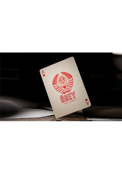 Theory11 Obey Red Edition Premium Oyun Kağıdı Limited Edition Koleksiyonluk İskambil Kartları