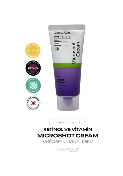 Retinol Ve Vitamin İçeren Mikro Spikül İğneli Krem Wati For Skin Retinol Vitamin Micro Spicule Cream