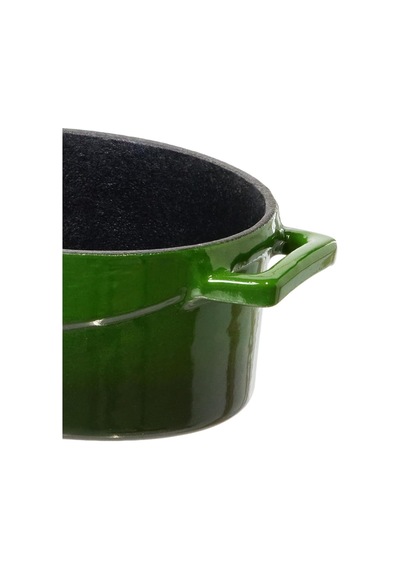 Metal Oval Mini Tencere, Yeşil Çok Renkli