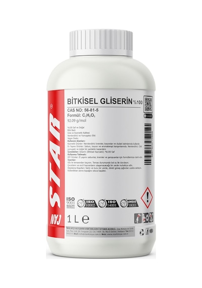 Bitkisel Gliserin Doğal Ve Çok Amaçlı Nemlendirici 1 KG