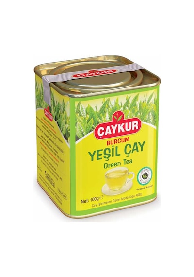 Çaykur Burcum Yeşil Çay Teneke 32 x 100 G