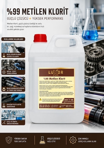 Luxor Kimya %99 Metilen Klorit 6 Kg