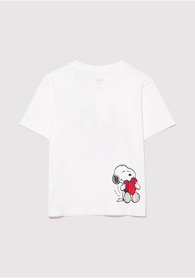 Mavi - Snoopy Baskılı Beyaz Tişört 7610243-70057 Beyaz