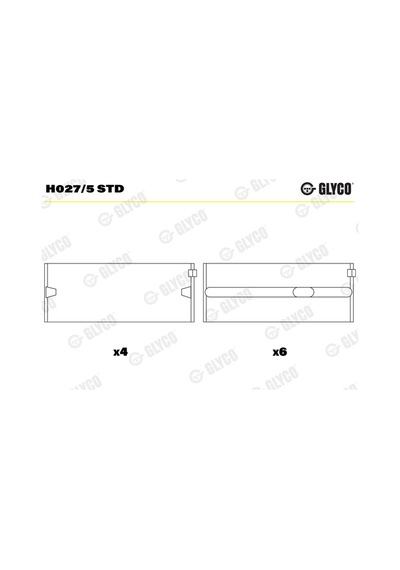 Glyco H027.5 Std Ana Yatak Audı 81mm 4b -