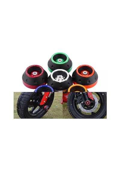 MOTOSİKLET ÖN TEKER KORUMA TAKOZU MAVİ