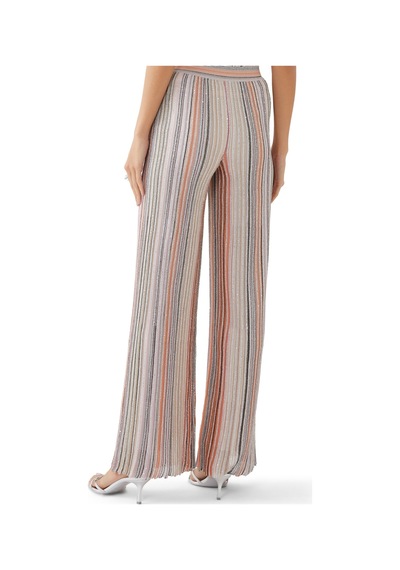 Missoni Işıltılı Triko Düz Pantolon Pembe