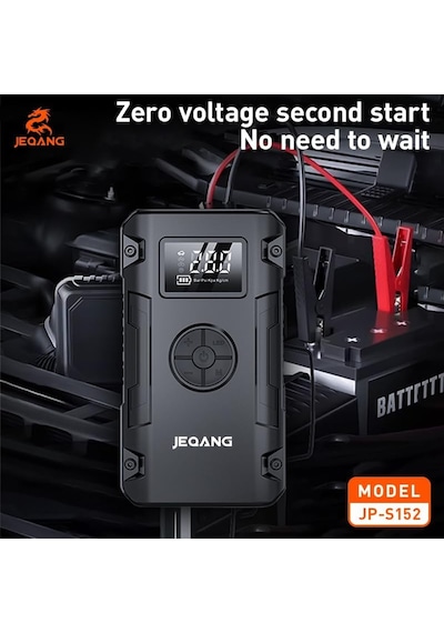 Araç Akü Takviye Cihazı Çok Fonksiyonlu Acil Çalıştırma Cihazı, Lastik Şişirme Kompresörü, 8000mah 29.6wh P Diğer