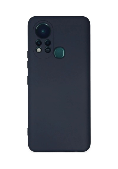 İnfinix Hot 11s Kılıf Nano İçi Kadife Silikon - Lacivert 0.2M-Çok Renkli